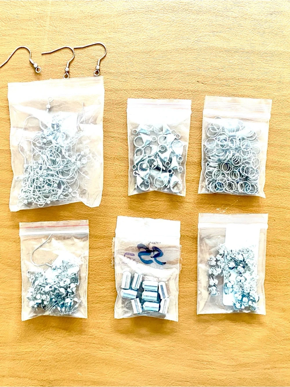 Jewelry Organizer Box Plastic with Silver and Gold Findings